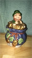 St Patrick’s candy dish porcelain 8” tall