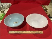 2 fire king bowls