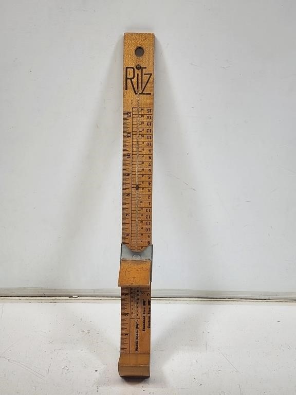 Vintage Wooden Ritz Shoe Sizer