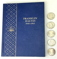 40 Franklin Half Dollars (90% Silver).