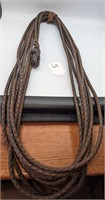 Old West Leather Stranded Lariat Circa. 1880's