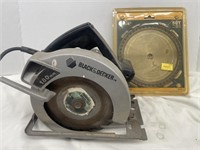 Black & Decker 71/4” circular saw. Comes with a