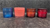 Glass Homeworx Scented Candles, One Empty