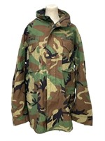 Camo Cold Weather Coat Size Large Long
