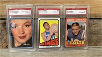 Assorted graded cards