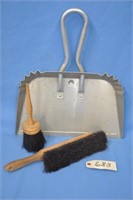17" alum dust pan & brushes (Guetle Stamping Co)
