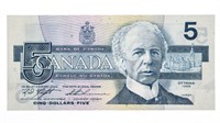 Bank of Canada 1986 $5 UNC  (ANJ)