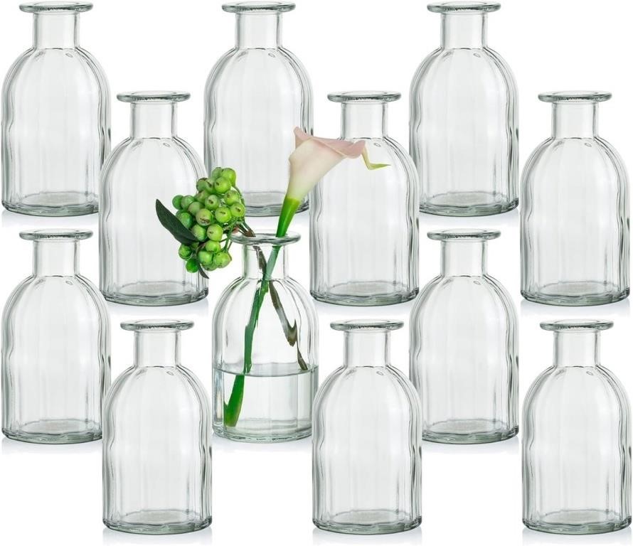 Glass Stripe Vases Centerpieces