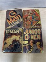 G-Men/District Attorney (lot of 4), 1930s-40s