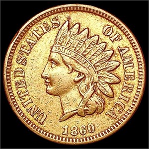 1860 Indian Head Cent CLOSELY UNCIRCULATED