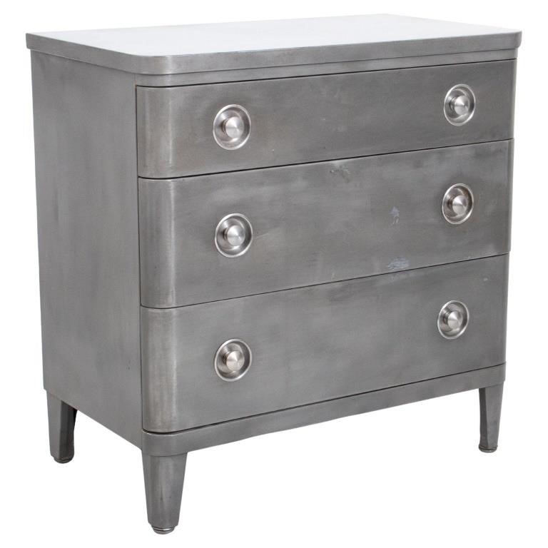 Norman Bel Geddes Simmons Metal Chest of Drawers