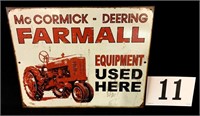McCormick-Deering Farmall Sign, 16" x 12.5"