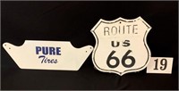 Pure Tires & Route 66 Signs