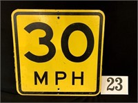 30 MPH Sign, 18" x 18"