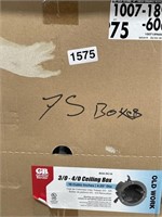 GARDEN BENDER CEILING BOX (75) RETAIL $1,200