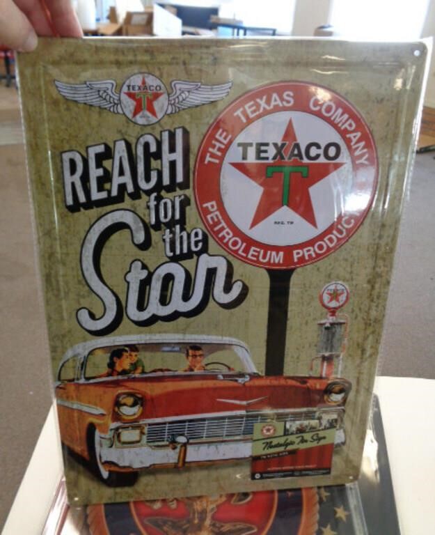 12" X 17" METAL SIGN - TEXACO