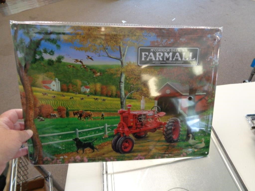 12" X 17" METAL SIGN - FARMALL