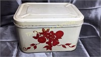 Vintage painted bread box