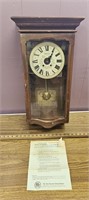 The New England Clock Company Eight Day Clock- No