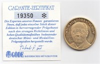 Gold Plated Mikhail Gorbachev Medal