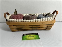 Longaberger basket with Faux apples