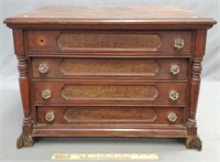 Antique 4 Drawer J&P Coats Spool Cabinet