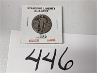 1926 Rare Silver Standing Quarter