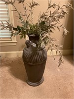 Large ornate vase flower deco