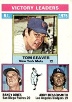 1976 Topps #199 1975 NL Victory Leaders vg