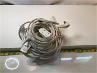 Lot of 3 Indoor Extension Cords