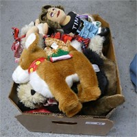 Box Lot of Stuffed Animals