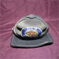 Vintage Civil war style hat w/Dixie Oils patch.