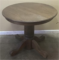 VTG. WOOD PEDESTAL TABLE