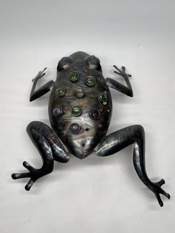 Metal Frog Themed Wall Mounted Candle Sconce
