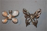 SIGNED BUTTERFLY SCARF CLIPS