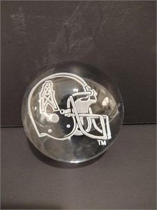 Houston Oilers Glass Paper Weight