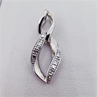 $500 Silver Diamond Pendant
