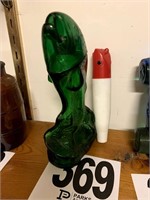 Green Avon Bottle
