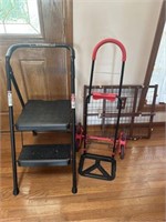 Dolly, baby gate, step stool