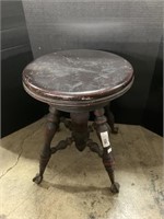 Antique Clawfoot Piano Stool.