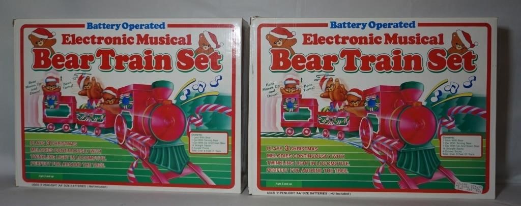 1989 Electronic Bear Train Sets