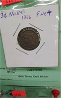 1866 Three Cent Nickel