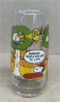 Snoopy character glass