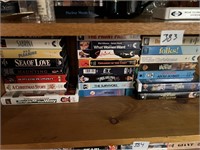SHELF OF VHS TAPES