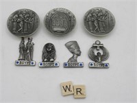 SET OF 7 SOUVENIR MAGNETS FROM EGYPT