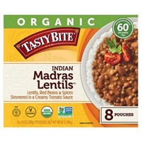 Organic Tasty Bite Madras Lentils  10 oz  8-count