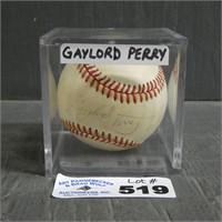 Gaylord Perry Autographed Baseball - NO COA