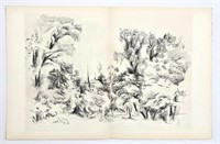 Andre Lhote original etching "Paysage du Lot"