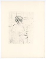 Pierre Bonnard "Buste" original lithograph