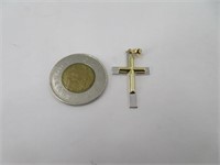 Pendentif de croix en or 14k (585)